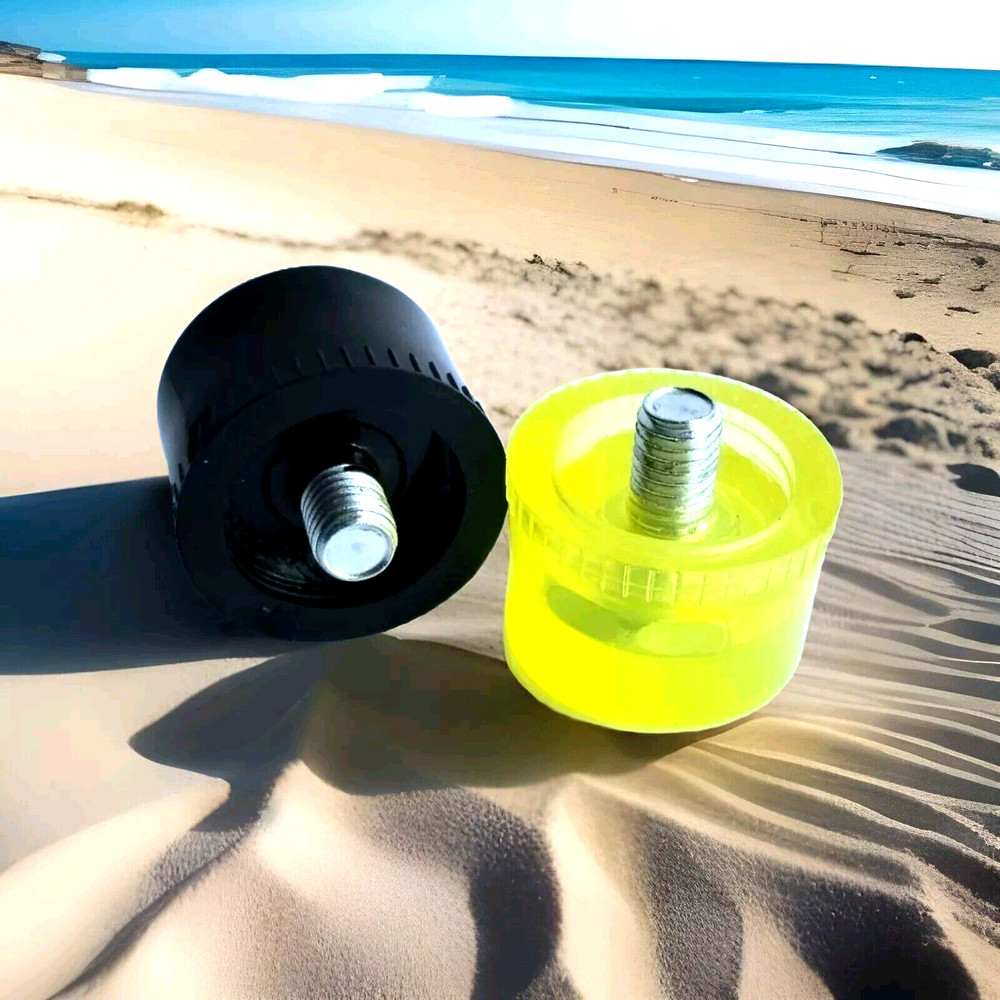 Pittsburgh 2pc Soft Face Rubber interchangeables For Replacement .black/yellow