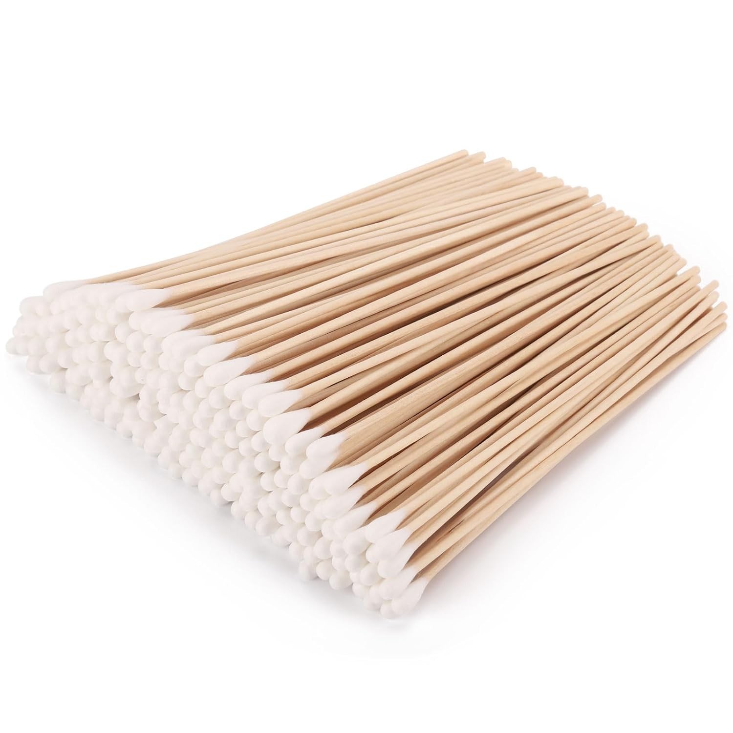 1200 Count Cotton Swabs 6 Inch Long Wooden Sticks Cleaning Applicators