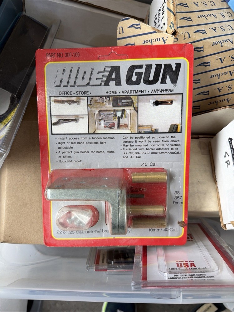 Hide A Gun Mounting System with Barrel Adapters Horizontal or Vertical