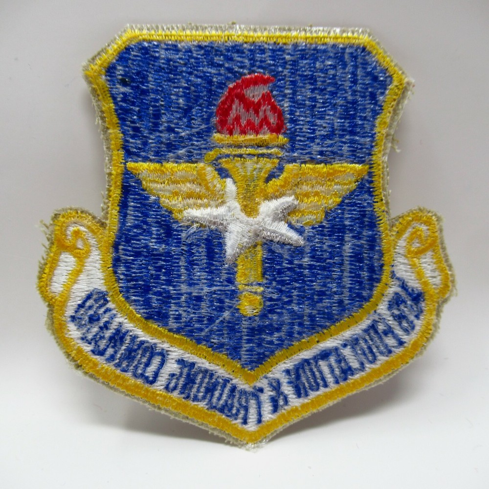 US Air Force Patch Air Education & Training Command Vintage Sew On Emblem