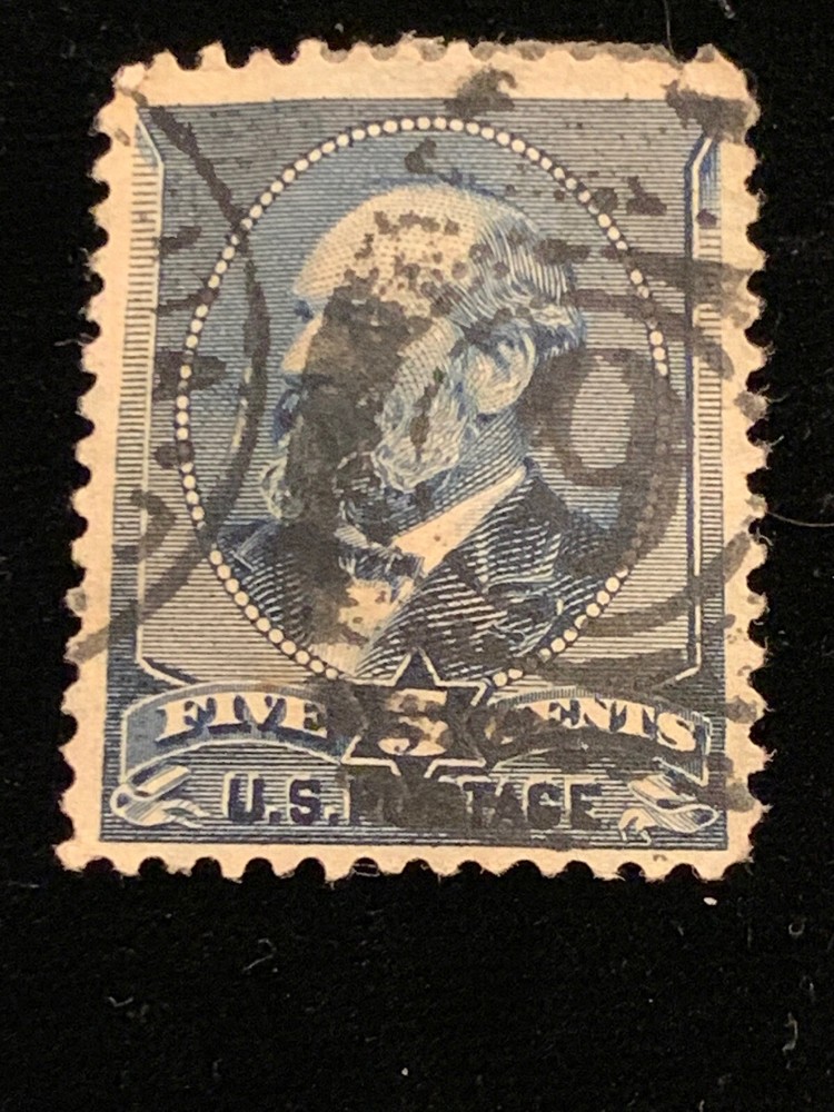 US Stamp # 216. 5 Cent . Used.