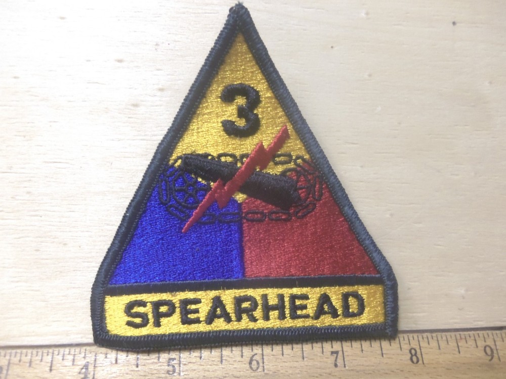 US Army -  3rd Armored Division - Spearhead Embroidered Patch