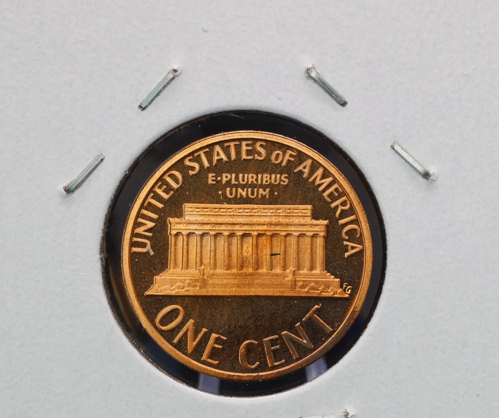 1979-S Type 2 Uncirculated Proof Lincoln Memorial cent. Impaired.