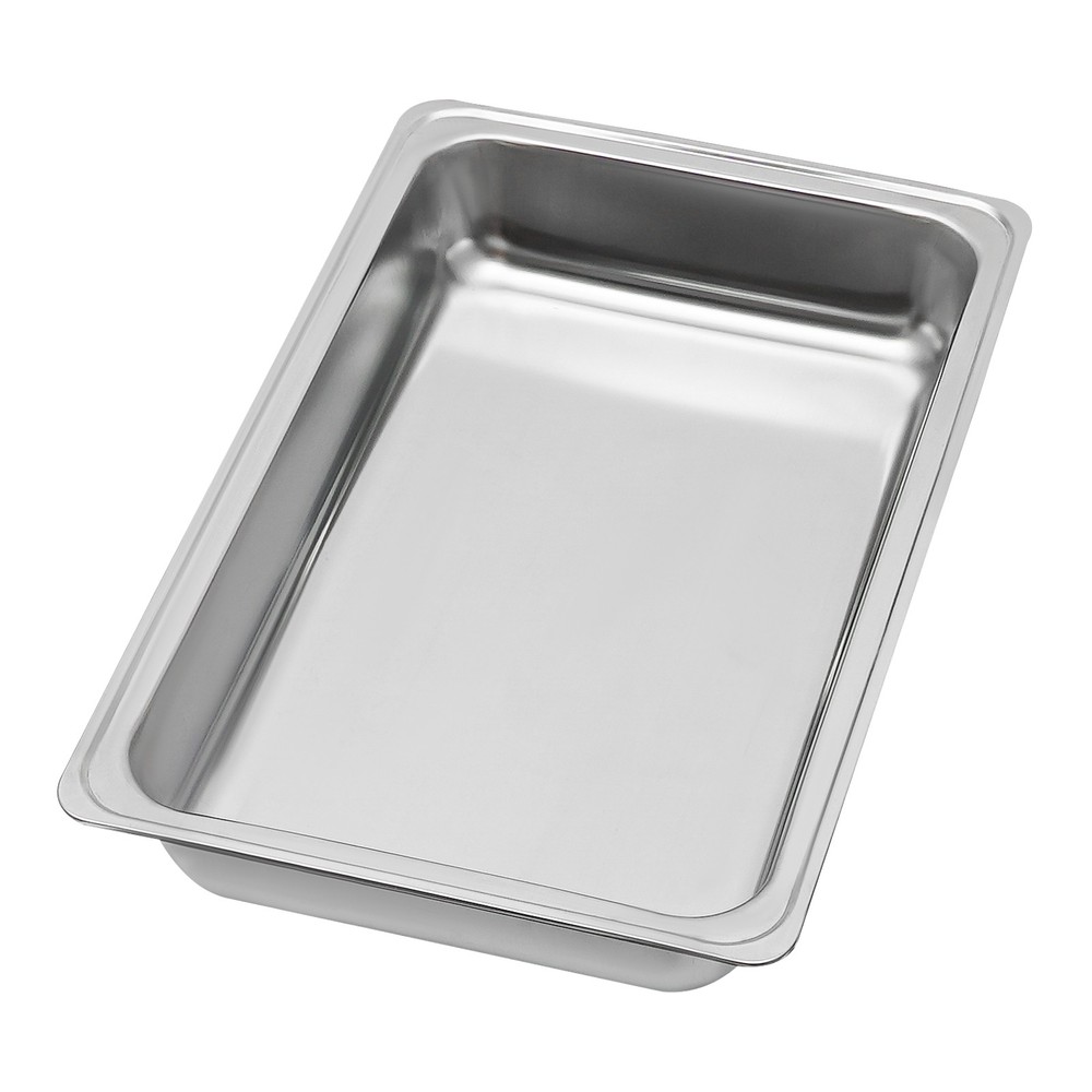 Foldable Frame Stainless Steel Buffet Set, 4.76 Quart(Each), Silver