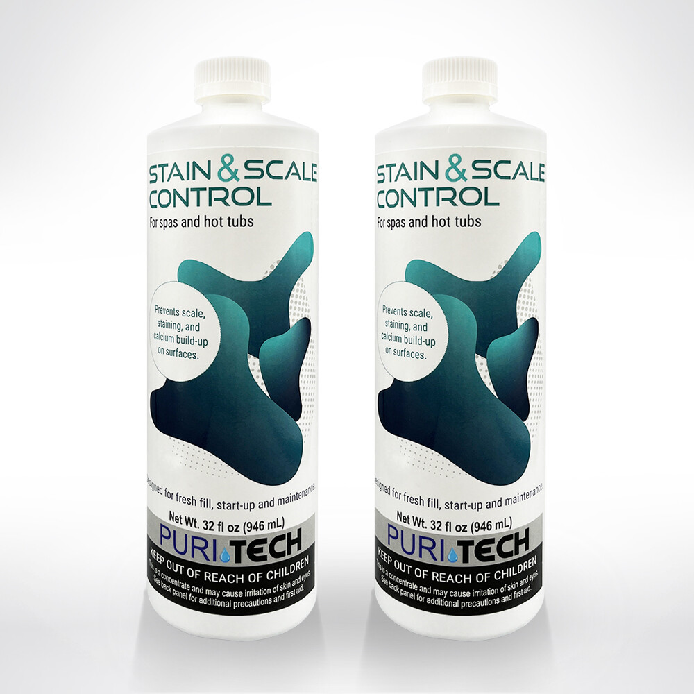 Puri Tech Spa Stain & Scale Control 2 Pack Prevents Scale Staining and Calcium