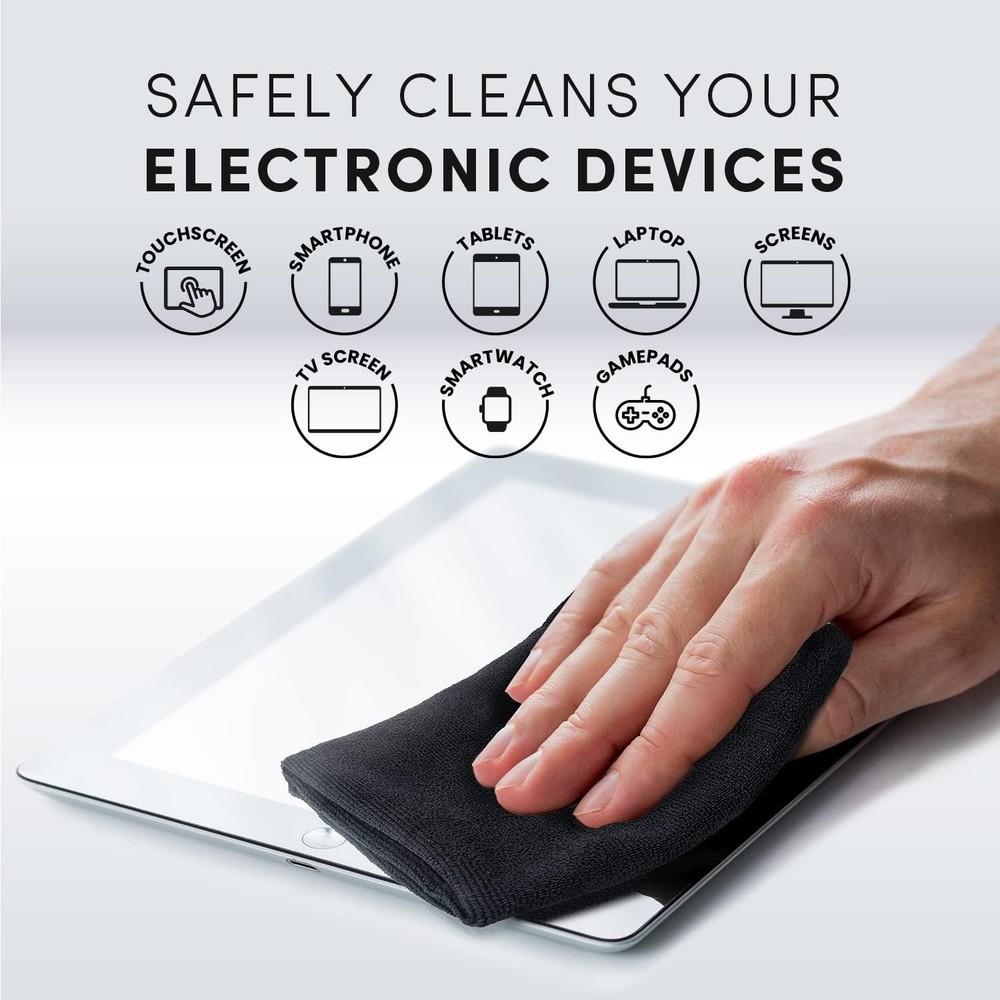 TV Screen Cleaner Set with Microfiber Cloth - 4 Pack
