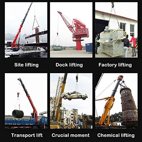 Cargo Lifting Net, Flat Polyester Sling Hoisting Net 15cm Square Mesh Tear