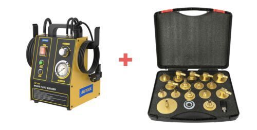 Automatic Brake Fluid Bleeder Exchanger Machine 110V with 17PC Adapter Set