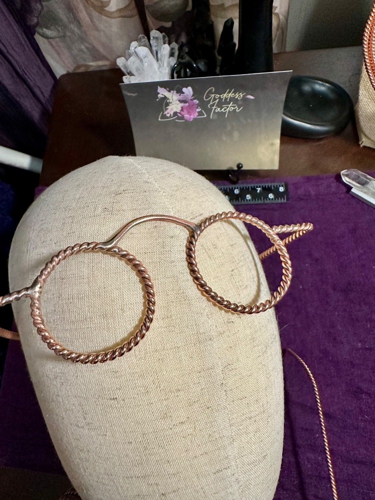 Pure Bare Copper Tensor ring glasses