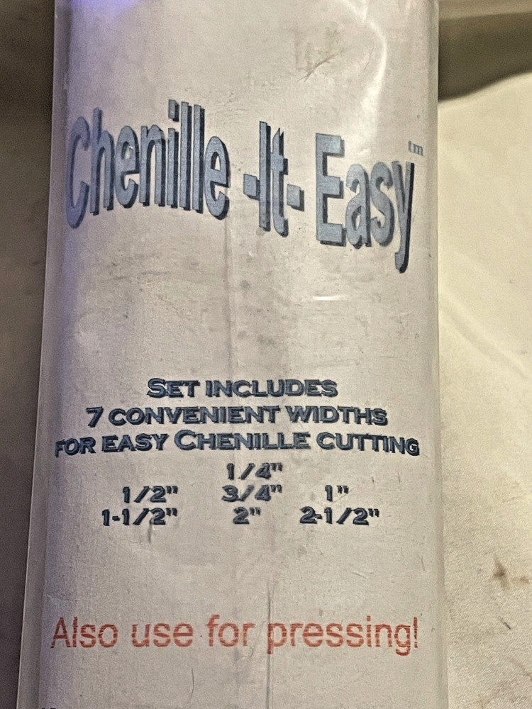 Chenille-It-Easy 7 Piece Set for Easy Chenille Cutting - 7 Different Widths NEW