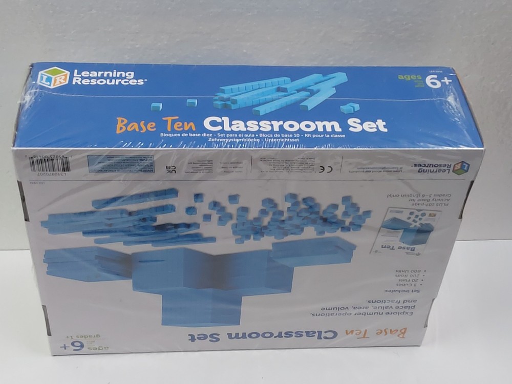 Learning Resources Base Ten Classroom Set Book Math Home School Teaching 6yrs+