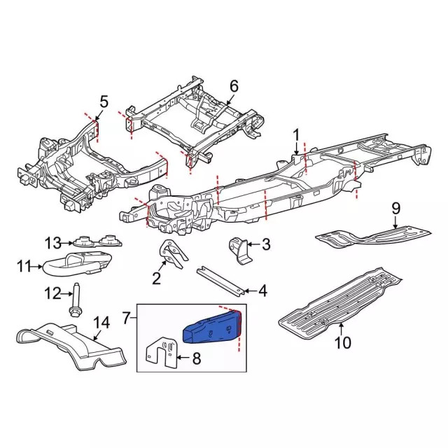 Genuine Ford Frame Rail End ML3Z5D059C