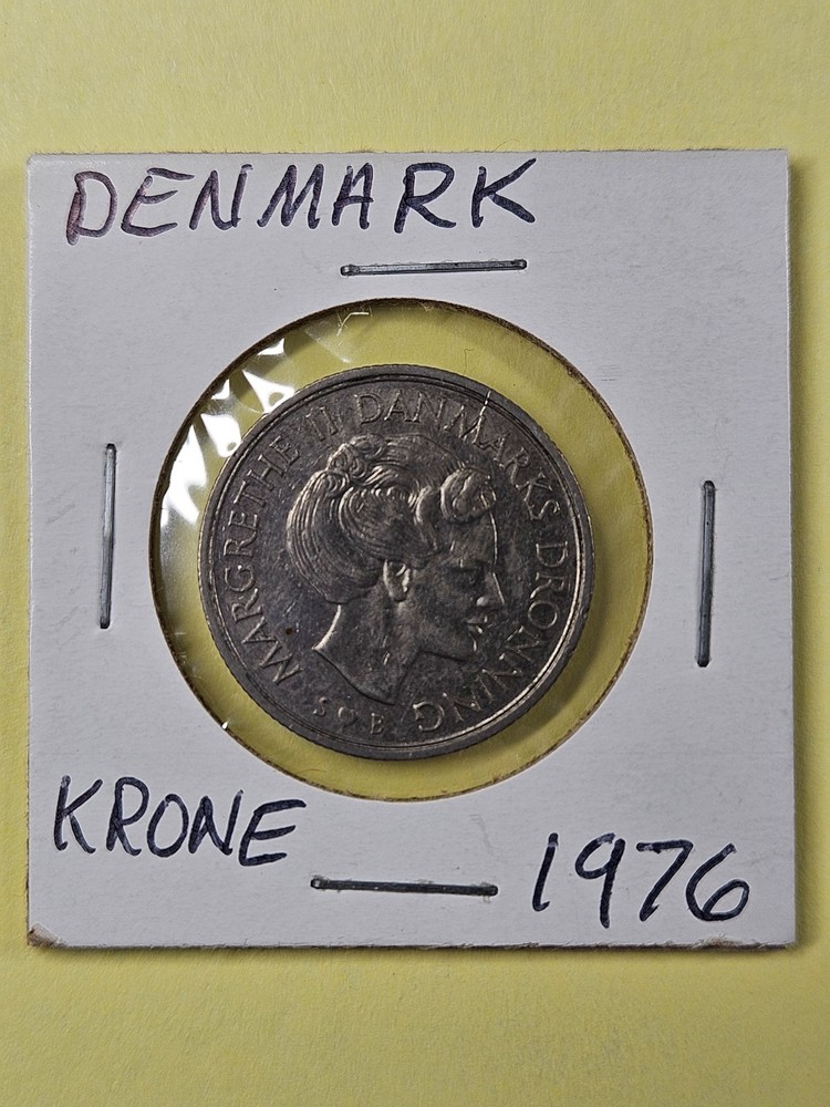 COINS - DENMARK - 1 KRONE 1976