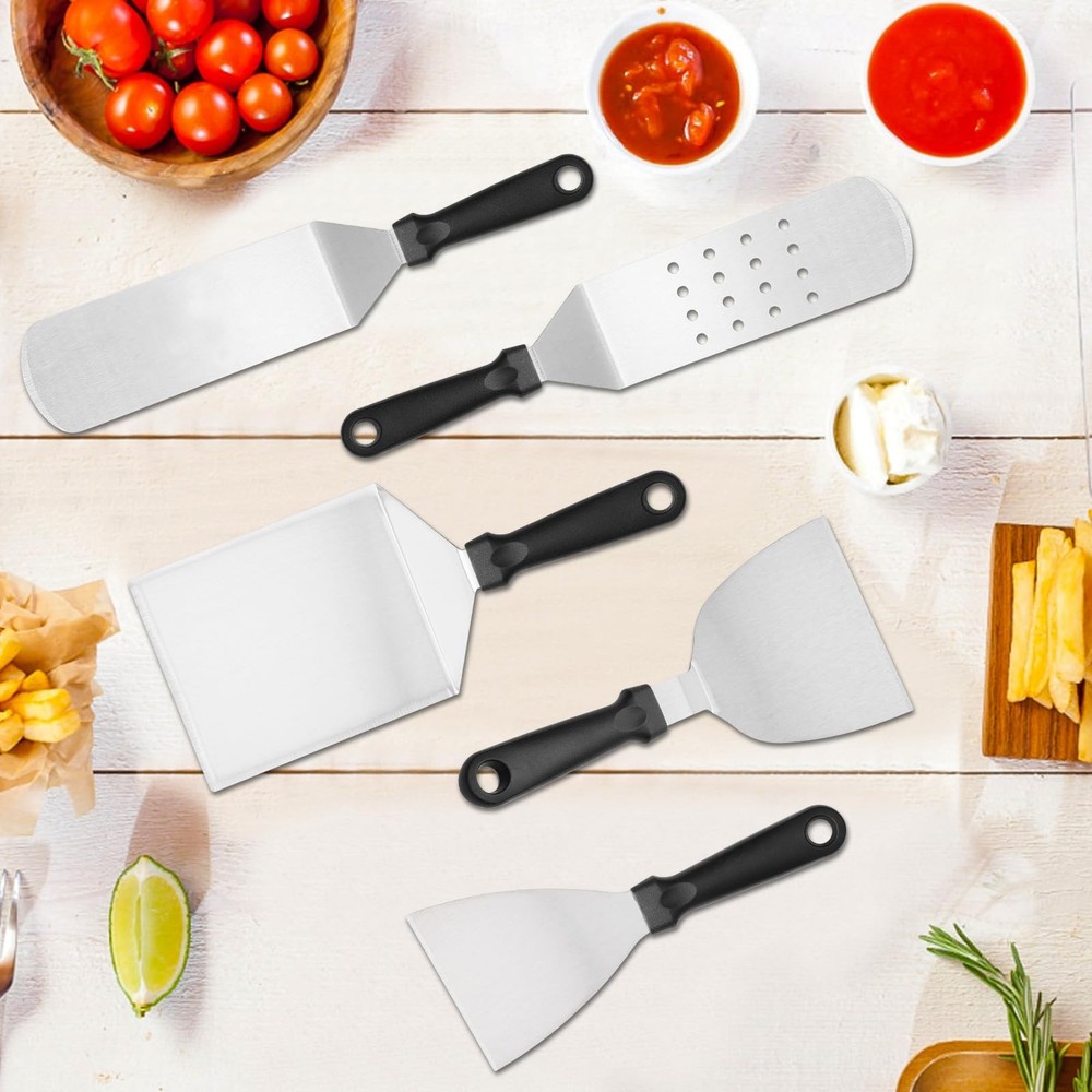 25Pcs Griddle Accessories Kit, Leonyo Flat Top Grill for Silver
