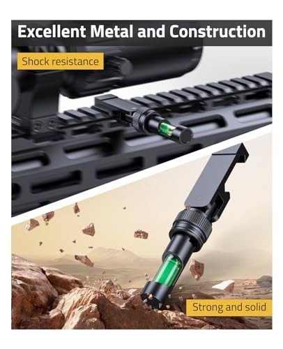 Precision Scope Leveling Kit - Foldable Anti-Cant Bubble Level Tool for Picatinn