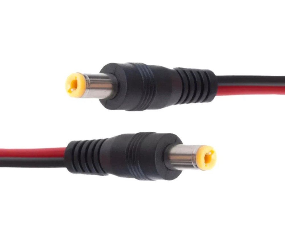 Qty(100PCS) for CCTV Security Camera System DC Jack with Pigtail Male end