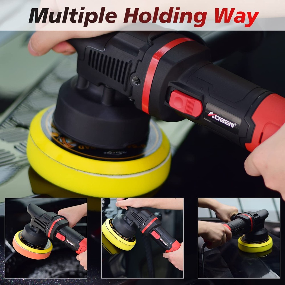 Car Buffer Polisher,6 inch Dual Action ,Random kit with Variable Speed