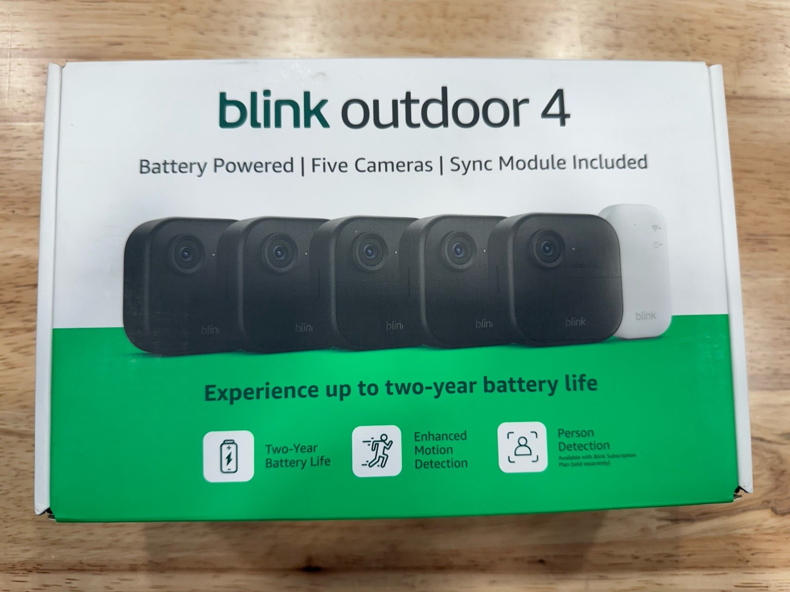 BRAND NEW BLINK Outdoor 4 (4th Gen) 5-Camera Security System w/ Sync Module Core