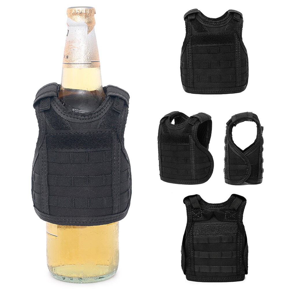 Tactical Mini Beer Bottle Vest Decoration Adjustable Jacket Small Animals Jacket