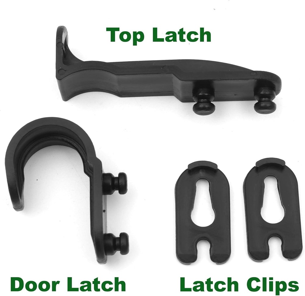 Mailbox Latch Replacement Kit: Easy Clip-On Black Latch for Standard Mailboxes
