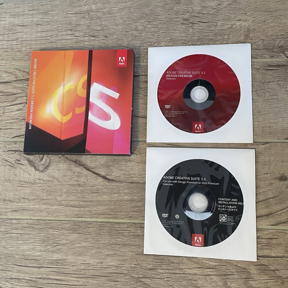 Adobe CS5.5 Design Premium for Windows DVD Version InDesign Photoshop Flash