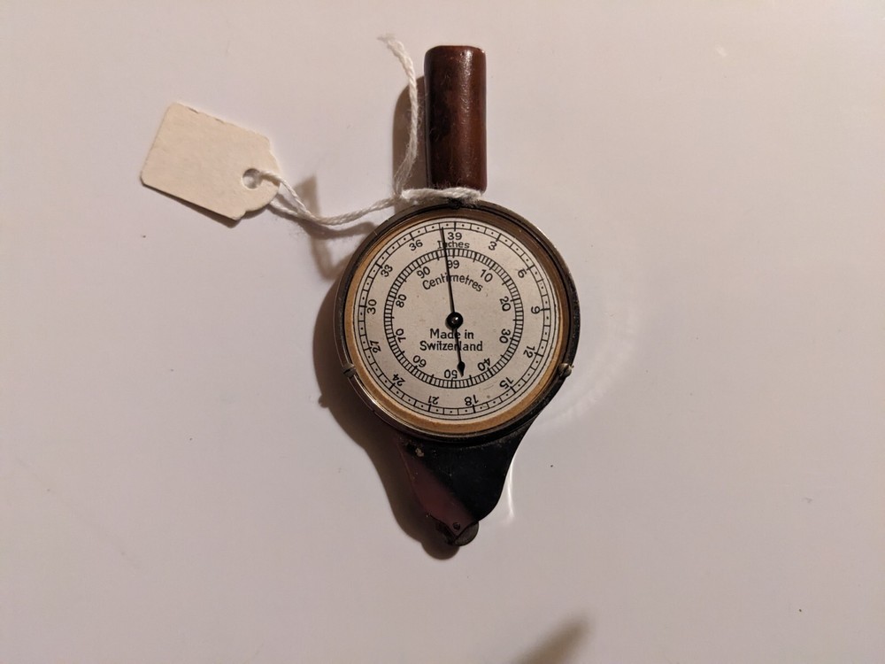 Antique Swiss Made Opisometer Map Measuring Tool