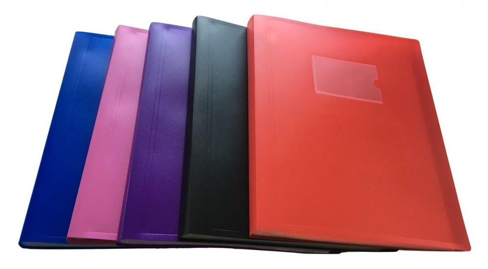 A4 Blue Flexible Cover 60 Pocket Display Book - Presentation Folder