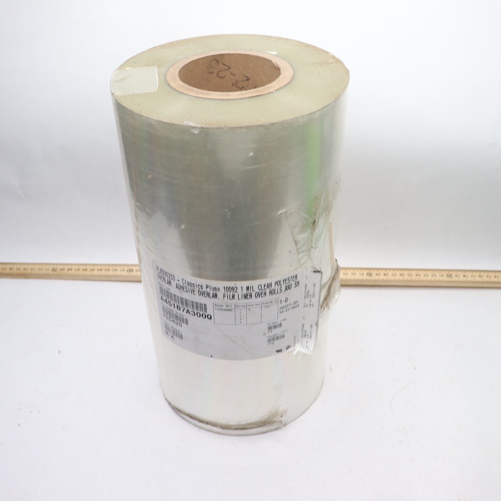 Classics Plus Adhesive Overlam Film Liner Over Rolls and Sheet Polyester Clear