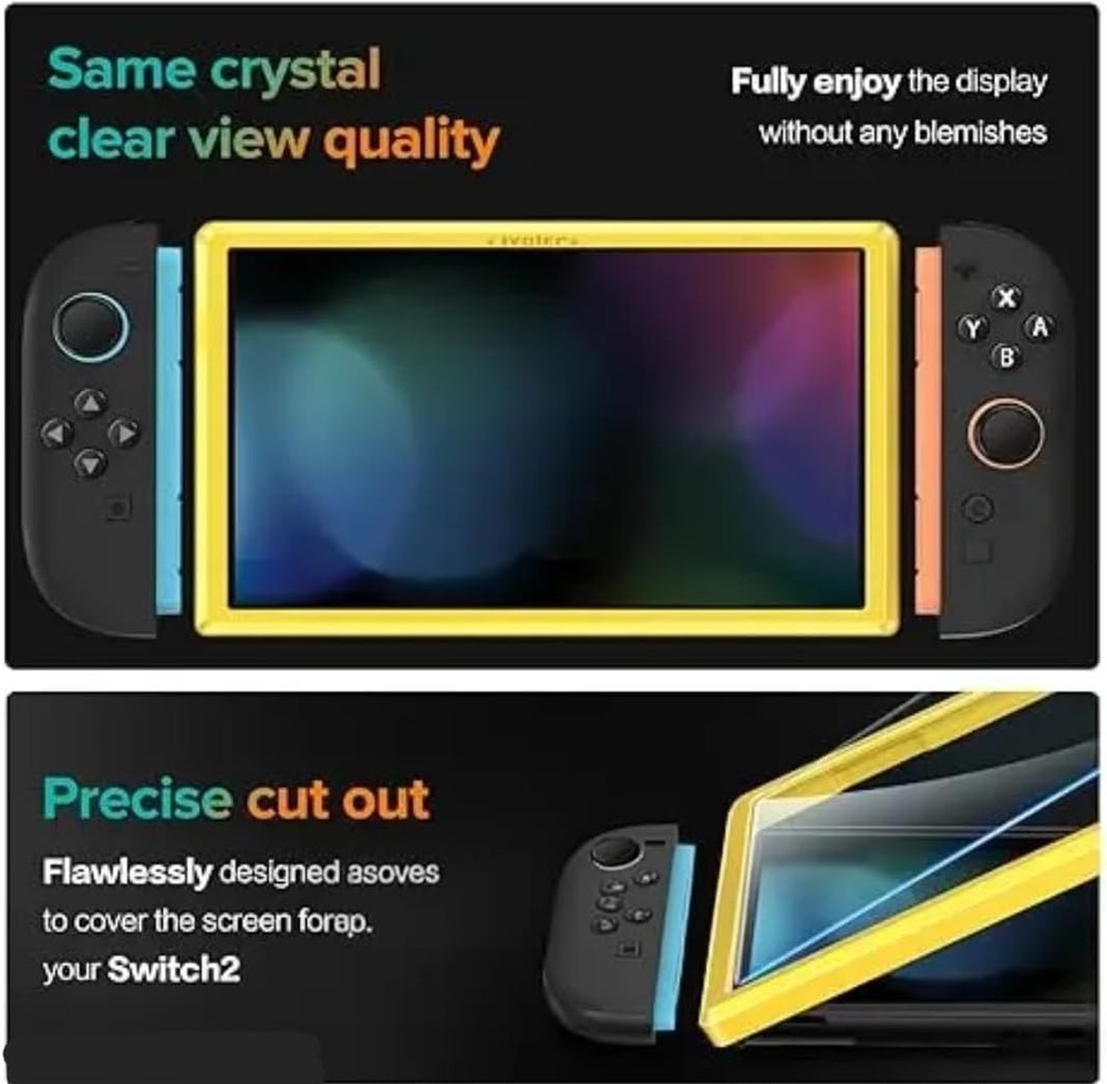 Screen Protector Matte Tempered Glass for Nintendo Switch 2 7.9 inch