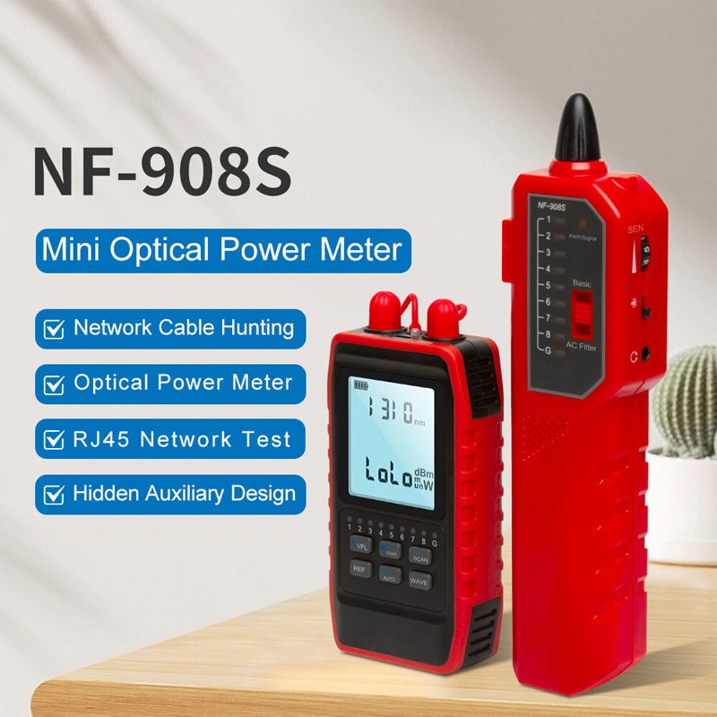 NOYAFA NF-908S Advanced Network Cable Tester Cable Length Optical Power Meter