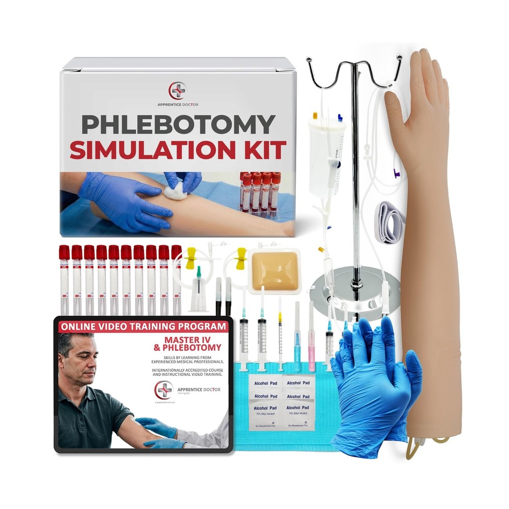 The Apprentice Doctor Phlebotomy Practice Kit – Complete Phlebotomy Traini
