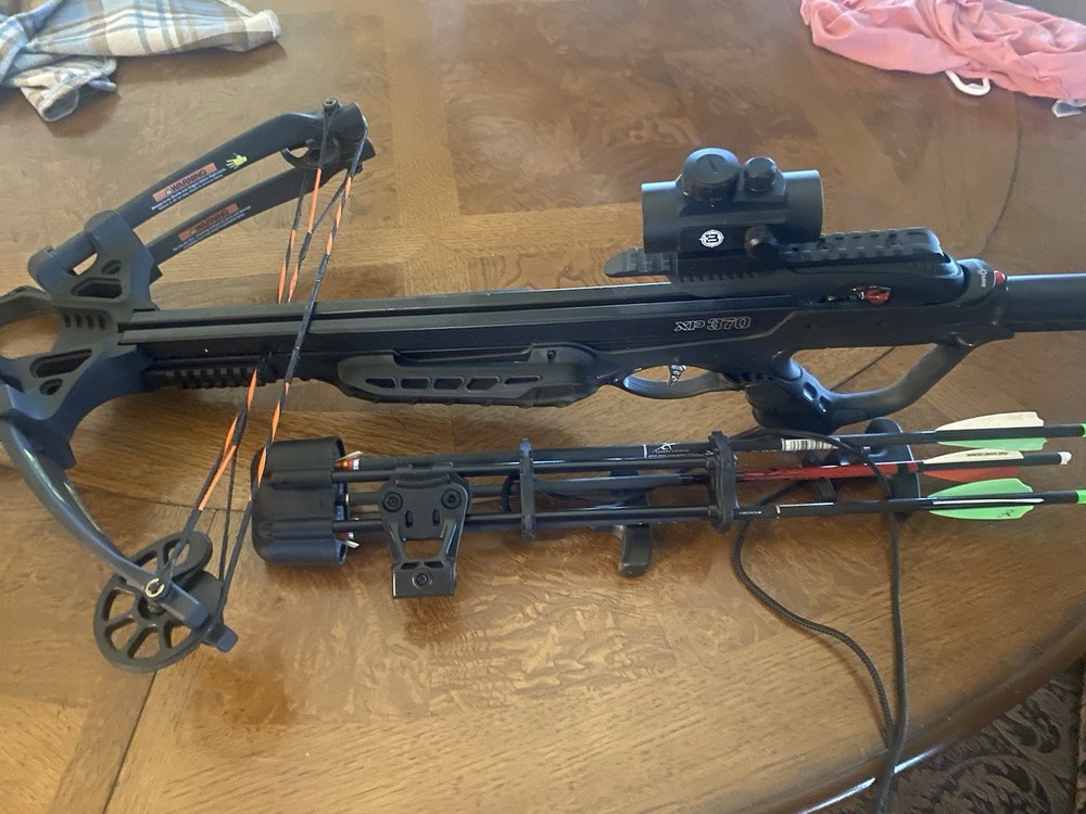 Crossbow And Arrows With Pullstring