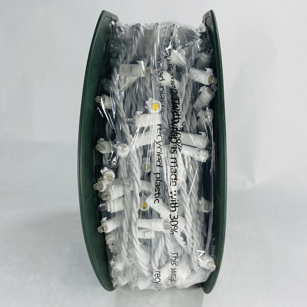 Holiday Time 500-Count Warm White LED Dome String Lights with White Wire String