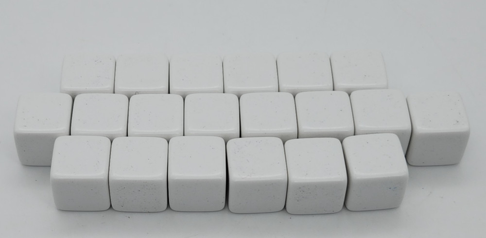 ETA HAND2MIND 2 Blank white dice with 50 writable labels (2 SETS) -20 extra dice