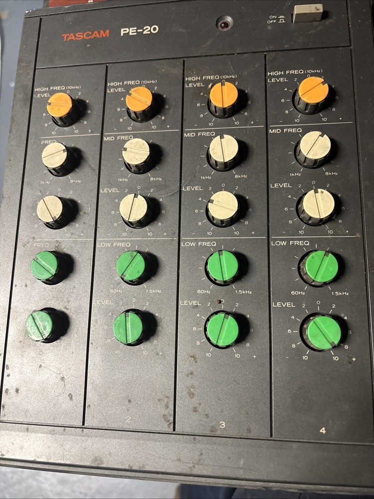 Tascam PE-20 Mixer Powers On