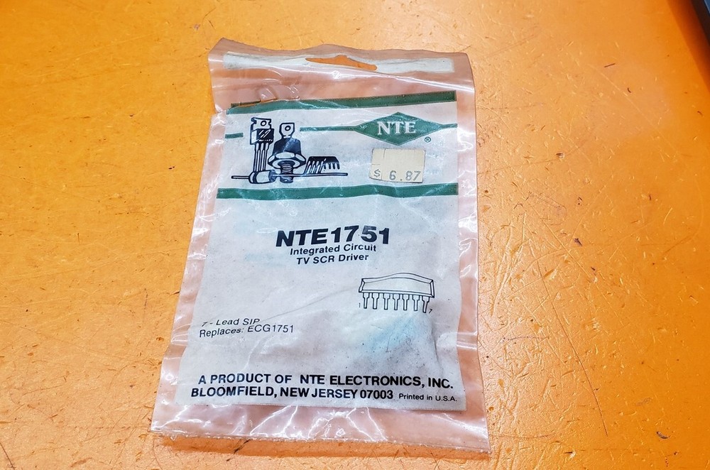 ⭐️⭐️⭐️⭐️⭐️ NTE Electronics NTE1751 Integrated Circuit TV SCR Driver