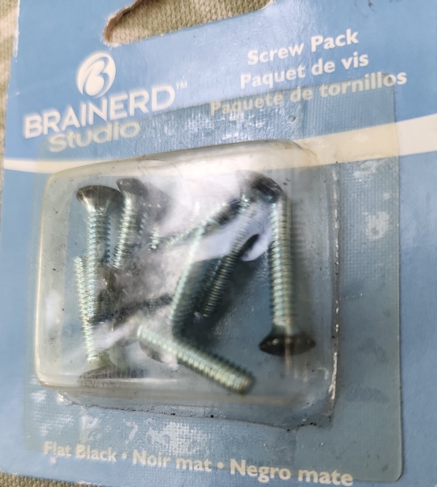 Brainerd Studio~Electrical Screw Pack, 6/32×3/4", Flat Black, 65159, 10ct.