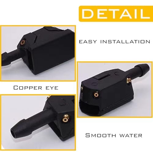 1 Pack 2 Pcs Front Windshield Washer Nozzles, Front Windshield Spray Nozzles