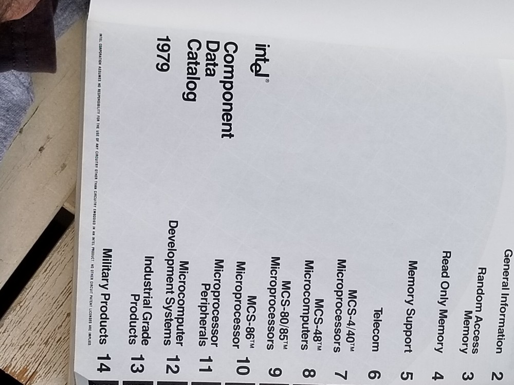 VINTAGE ELECTRONICS BOOK DATA 1979 INTEL COMPONENT DATA CATALOG