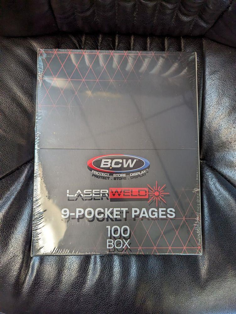 BCW LaserWeld 9-Pocket Pages 100ct Box
