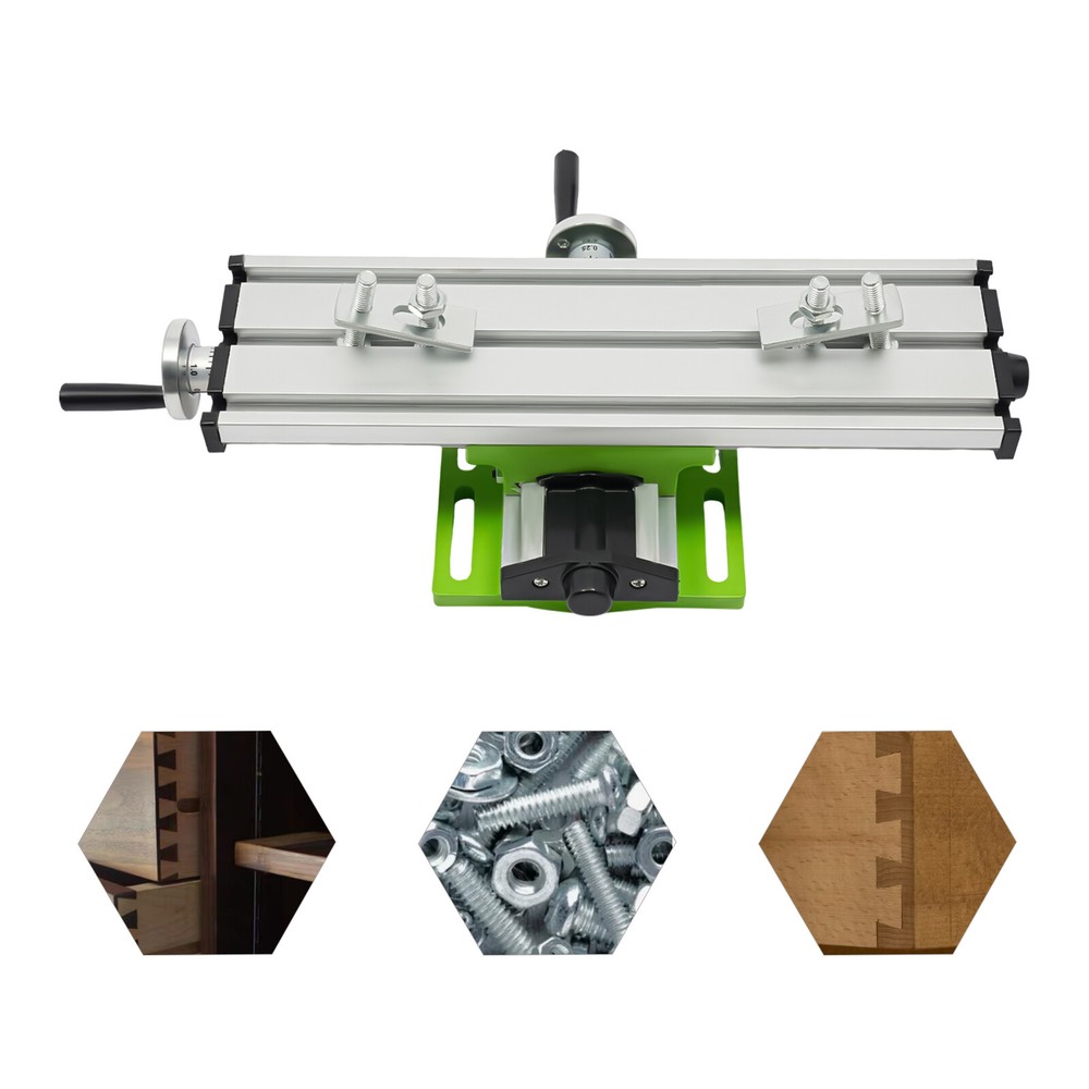 Cross Slide Drill Press Bench Axis Mill Machine Work Table Compound Vise Vice