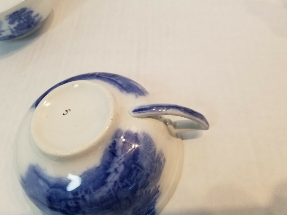 Blue And White Coffee Cups 2 Pcs.