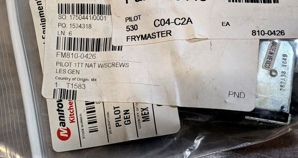 Frymaster 8100426 Pilot Burner, Natural Gas