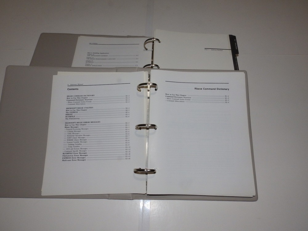 Vintage Software - Microsoft RBase Database Management System (5.25" diskettes)