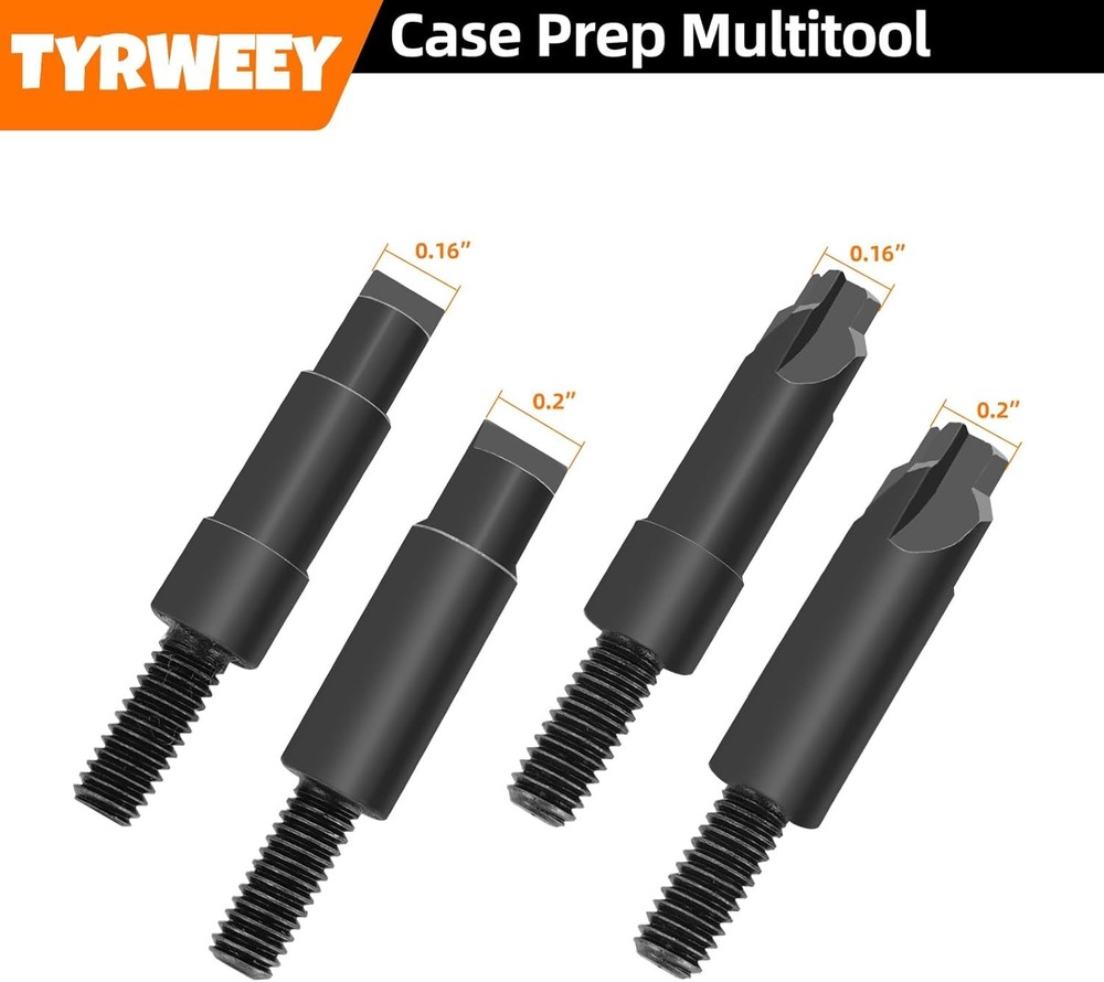 Case Prep Multitool, Chamfer Deburring Tools for Reloading, Primer Black