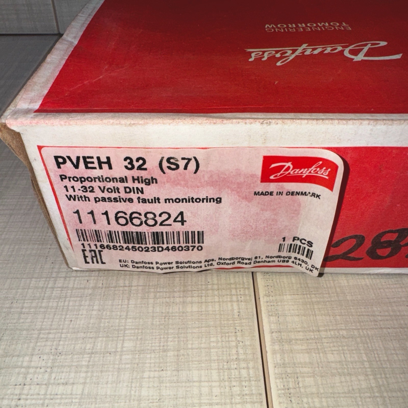 DANFOSS PVEH 32 (S7) ACTUATOR W/ PASSIVE FAULT MONITORING, NEW, MAKE OFFER!
