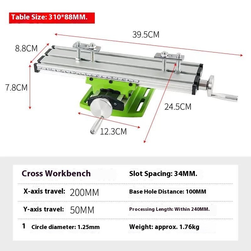 Mini Multifunction Drilling&Milling Machine Worktable Drill Vise Fixture Table1