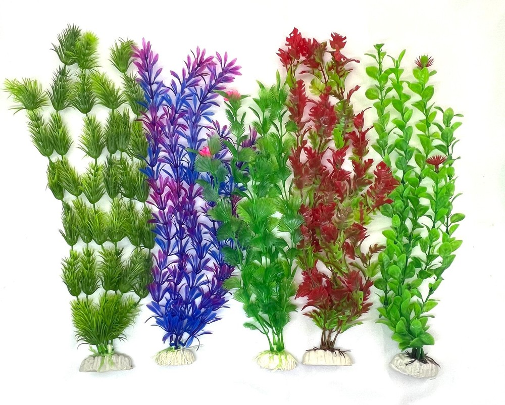 20 Pack Aquarium Artificial Plants - Various Sizes