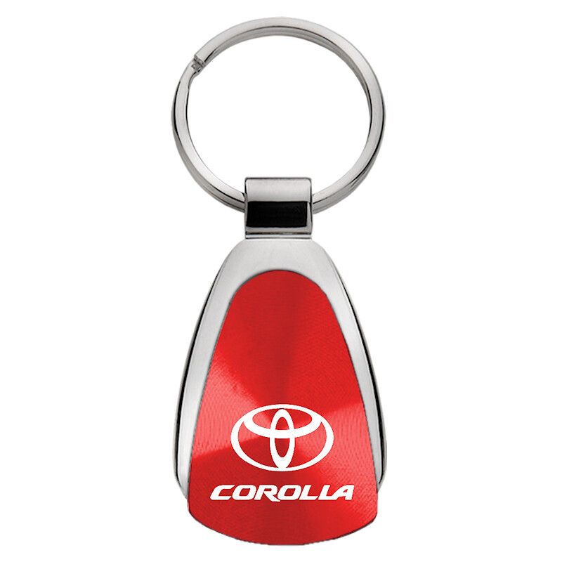 Toyota Corolla Tear Drop Key Ring (Red)