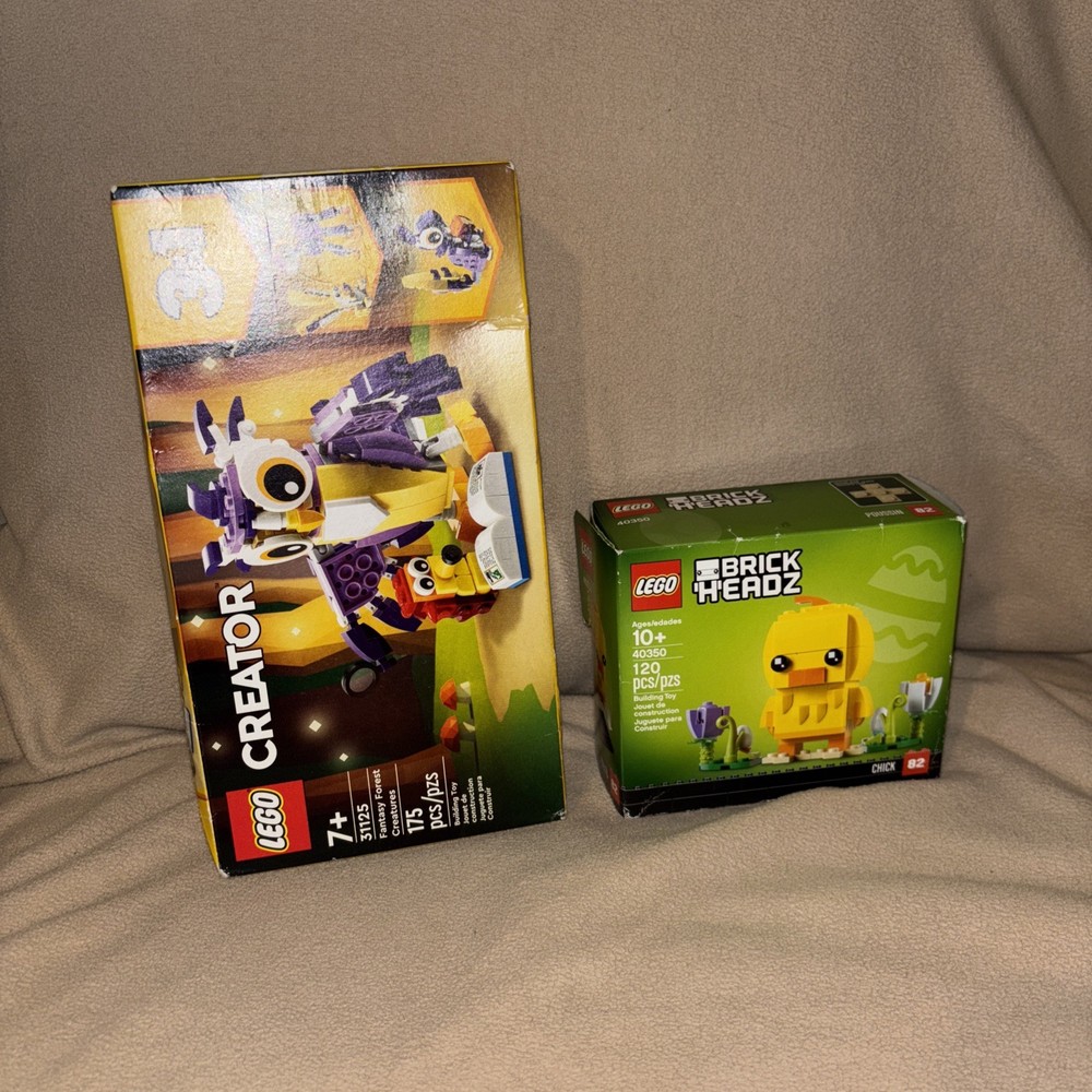 LEGO 40350 Easter Chick BrickHeadz set + Creator 41125 Nib